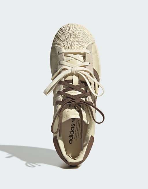 Women's: adidas Originals X Molly-Mae Superstar Latte (Cream & Brown)