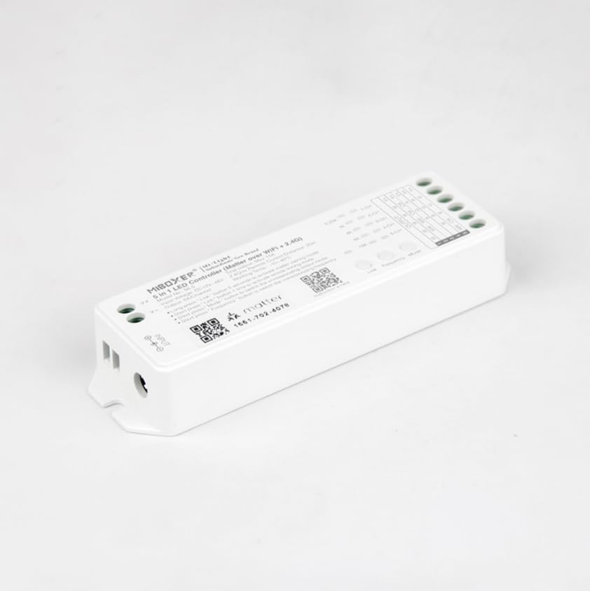 Miboxer: Matter Over WiFi 5-in-1 RGBCCT LED Controller (DC12-24V)