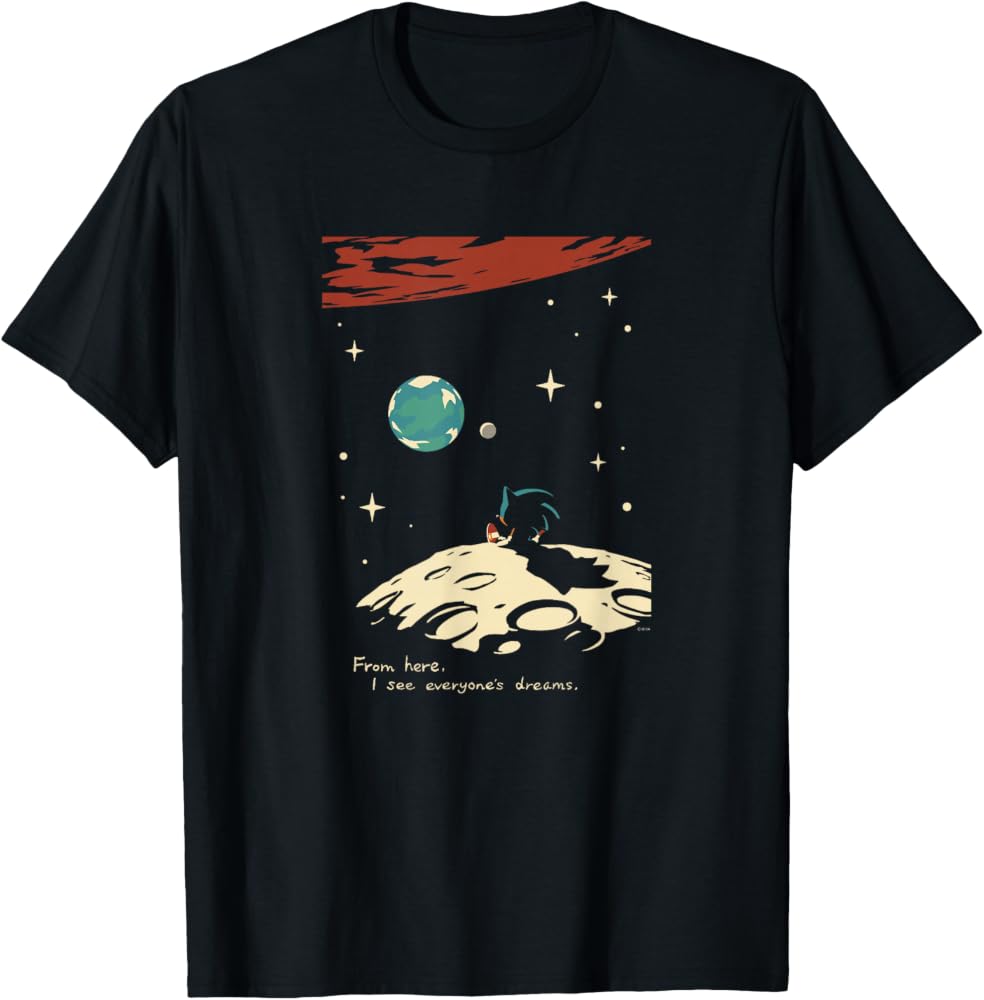 Men's The Blue Wayfinder Sonic The Hedgehog MMX T-Shirt (Blue)