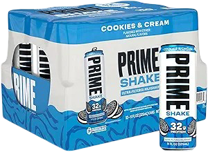 Prime: Cookies & Cream Protein Shakes - 11oz (Pack of 12)