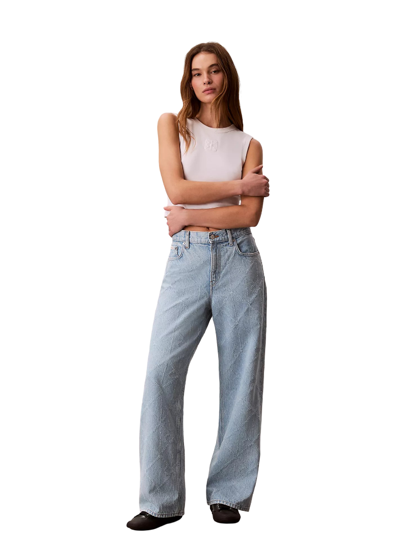 Women's Low Rise Baggy Jeans (Ck Tropic)