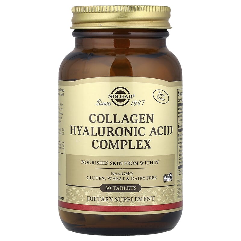 Solgar: Collagen Hyaluronic Acid Complex (30 Tablets)