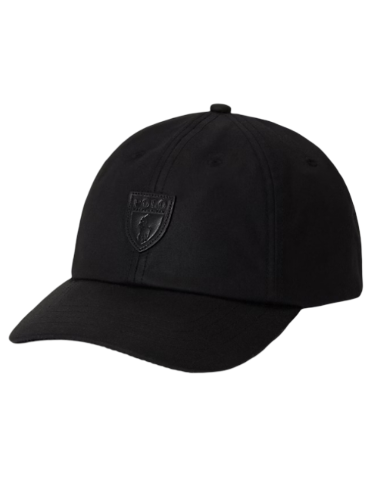 Men's Oilcloth Ball Cap (Polo Black)