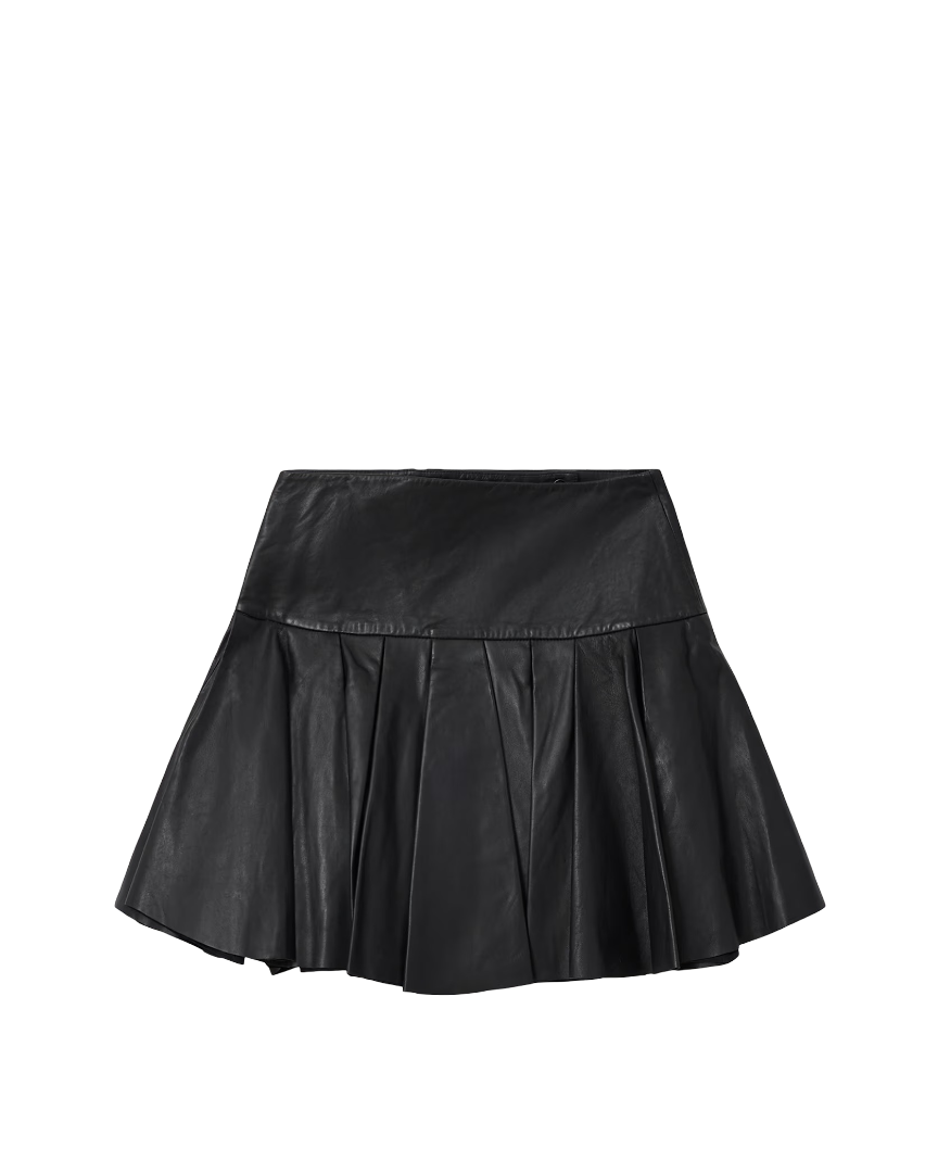 Irina Leather Mini Skirt