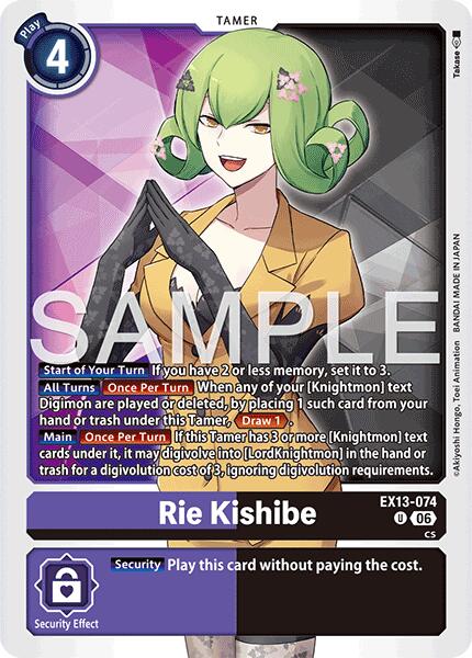 Rie Kishibe (EX13-074) (V.2): Chivalrous XIII