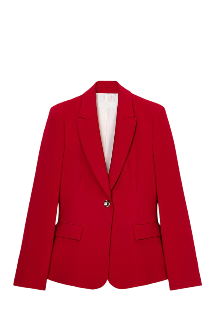 Tailored Shoulder Pad Blazer Set