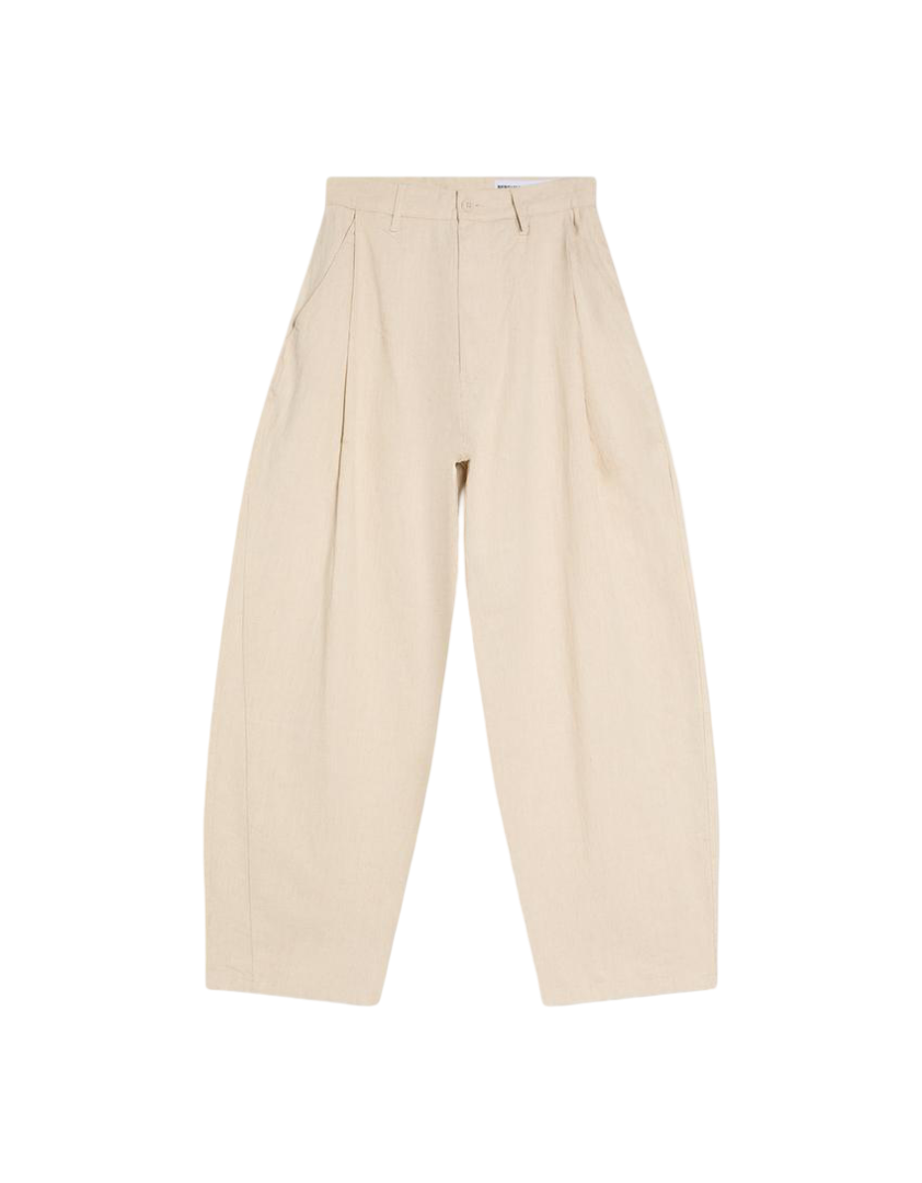 Linen Super Baggy Pants (Sand)