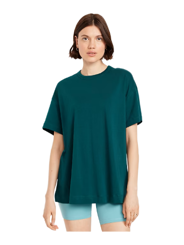 Oversized Every Wear Tunic T-Shirt (Jet Stream)