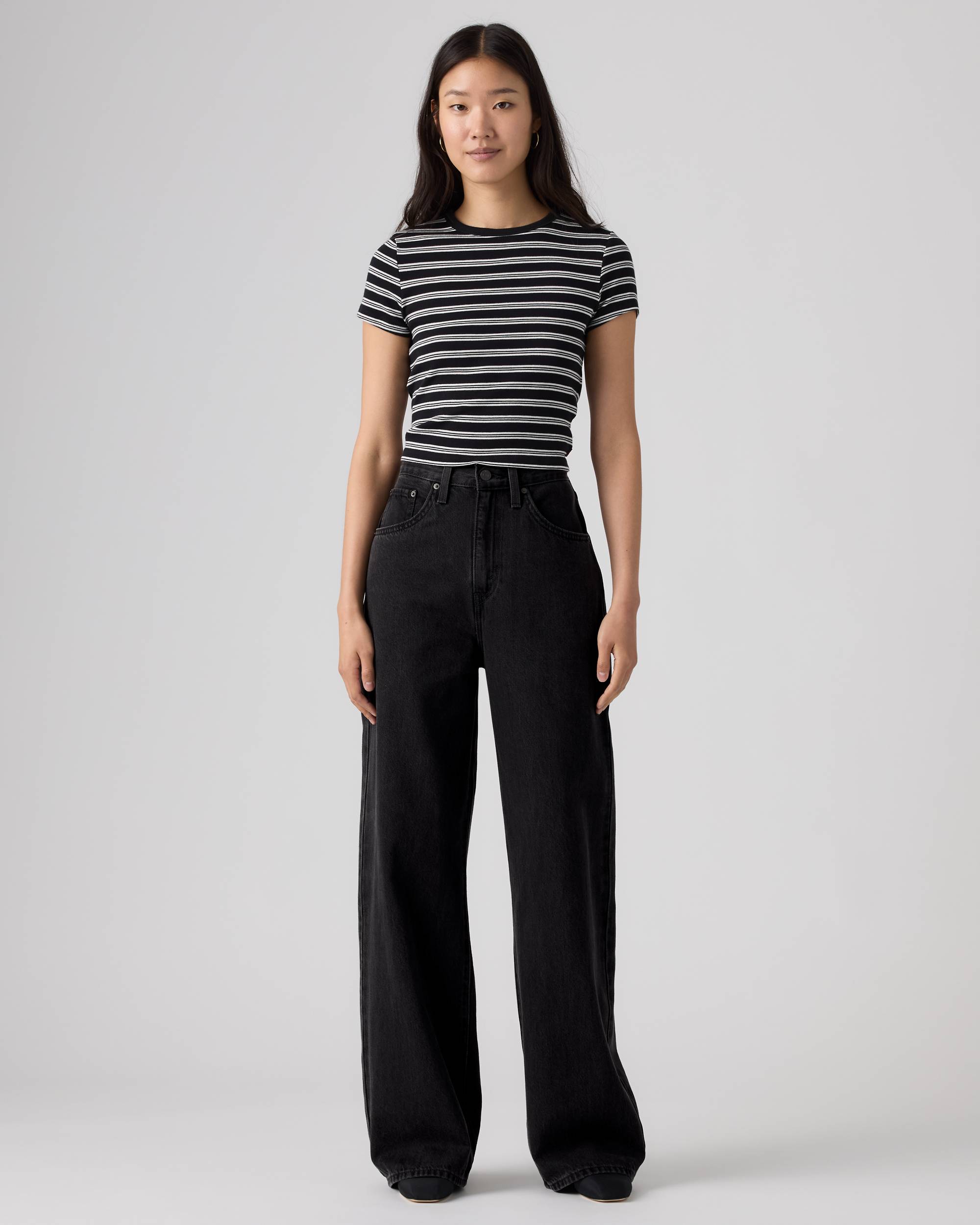 Women's Levi's: Cinch Baggy Lightweight Jeans (Black)