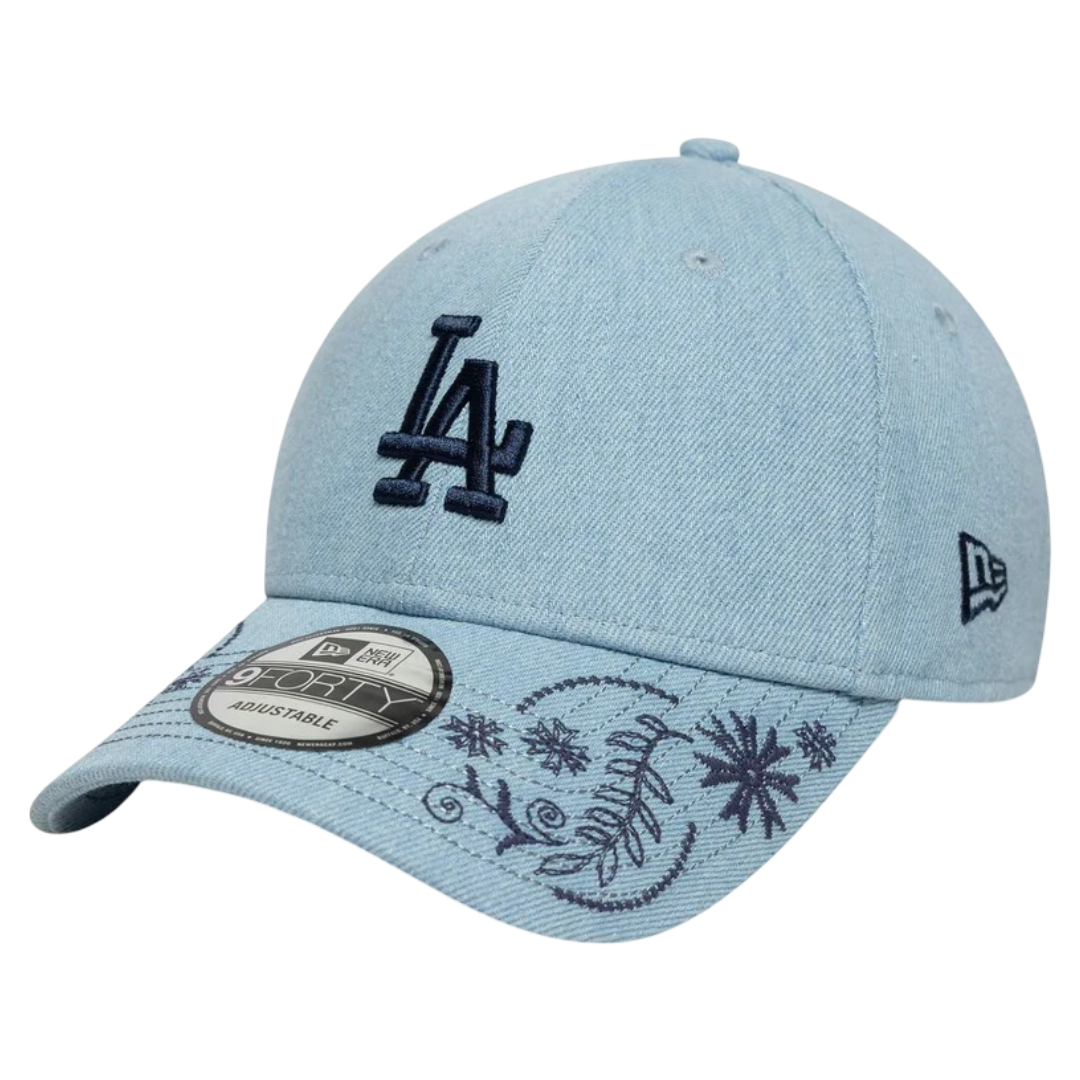 LA Dodgers: MLB Yarn Floral Adjustable Cap (9FORTY)