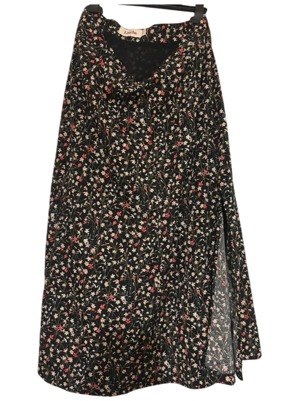 Louche: Women's Floral Skirt With Slit