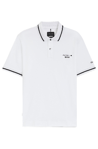 Porsche x BOSS Polo Shirt In Cotton (White)
