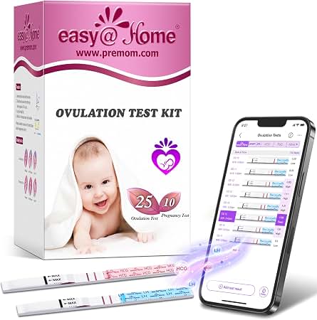 Easy@Home: Ovulation Test Kit 40LH + 10hCG + 50 Cups