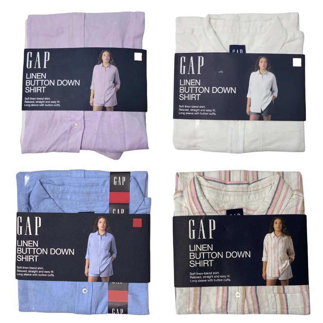 Gap: Women's Relaxed Fit Linen Button Down Top