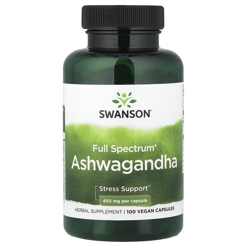 Swanson: Full Spectrum Ashwagandha (100 Vegan Capsules, 450 mg)