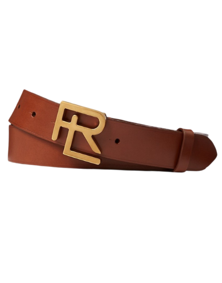 Men's RL Vachetta Leather Belt (Tan)
