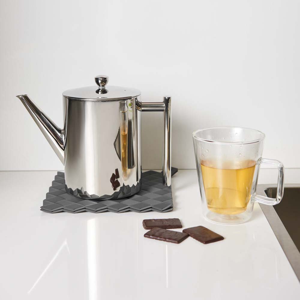 Bredemeijer: Teapot Minuet Cylindre Metal (Silver)