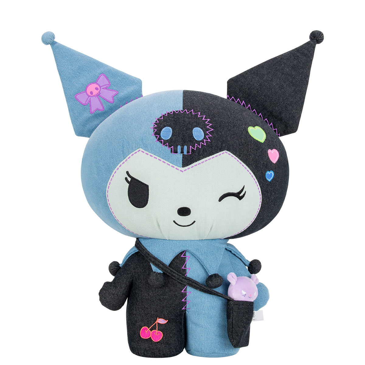Kuromi 24" Ultra Premier Denim Patchwork Plush (Limited Edition)