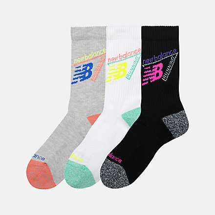 Active Graphic Crew Socks (Pack of 3)
