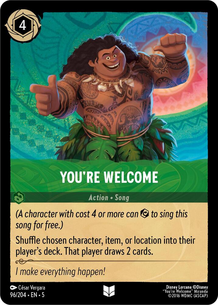 Disney Lorcana: You're Welcome V2 (Shimmering Skies)