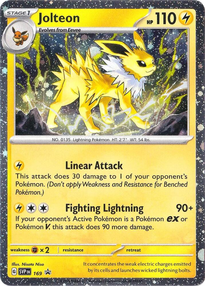 Pokémon: Scarlet & Violet Promo Card - Jolteon 169 Cosmos Holo