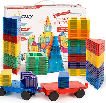 Magnetic Building Blocks Set (164 Pieces)