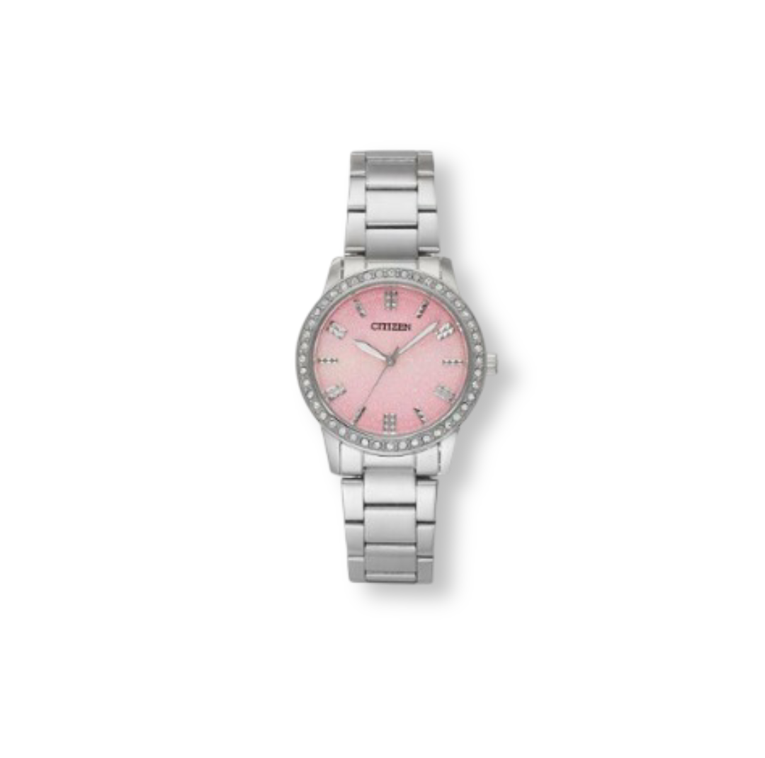 Citizen: Women's Swarovski Ctystal Watch (Pink Glitter)