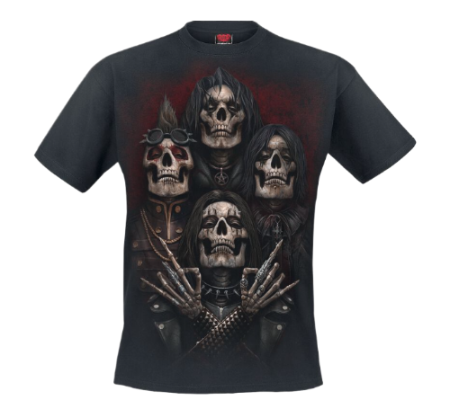 Spiral: "Faces Of Goth" T-Shirt (Black)
