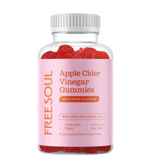 Free Soul: Apple Cider Vinegar Gummies with The Mother 1000mg