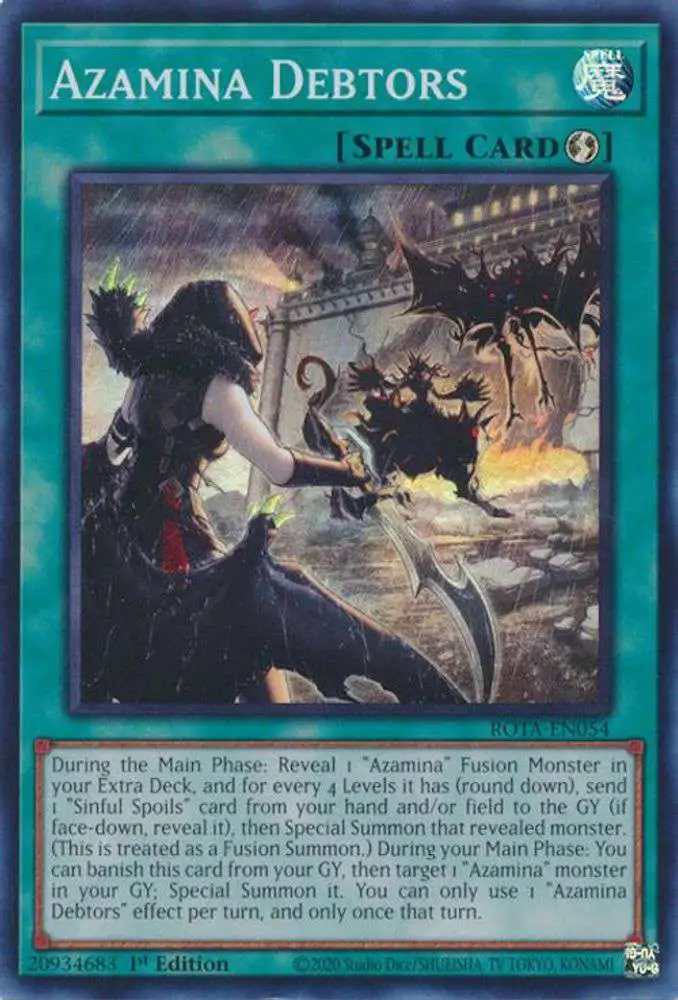 Yu-Gi-Oh! TCG: Azamina Debtors (Super Rare, Rage of the Abyss)