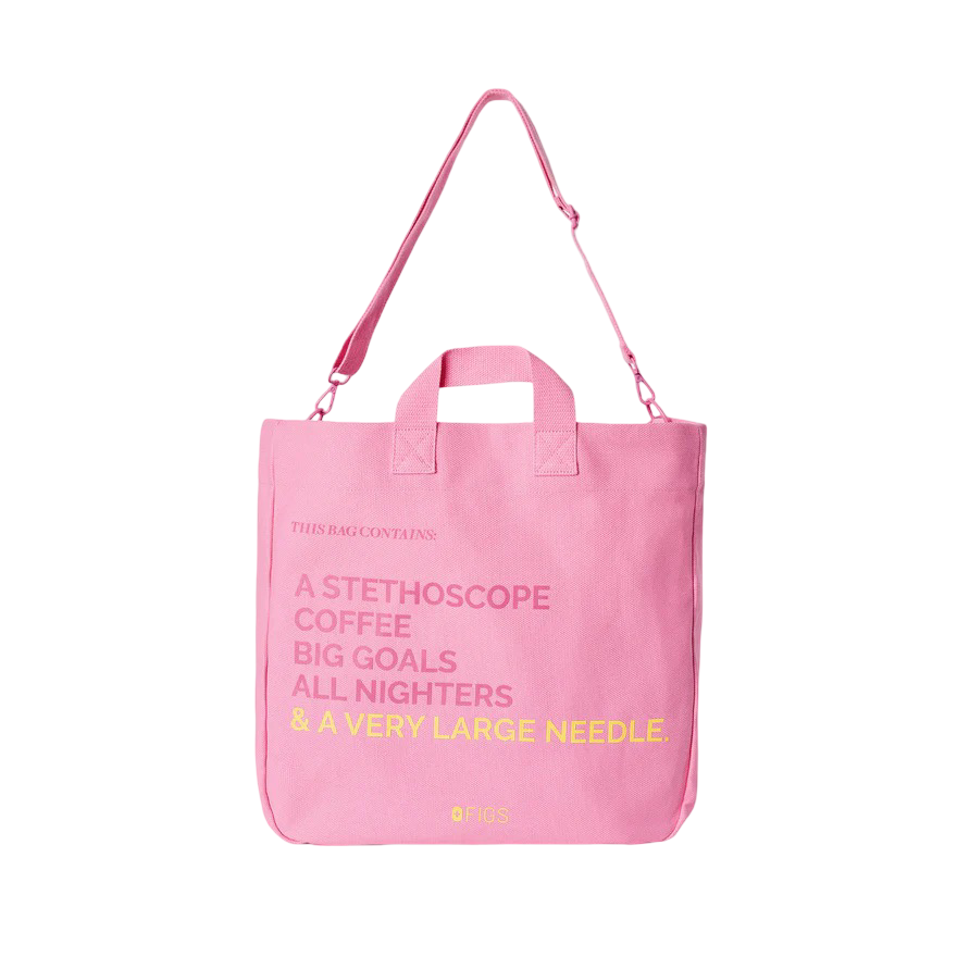 A Very Large Needle Detachable Strap Tote