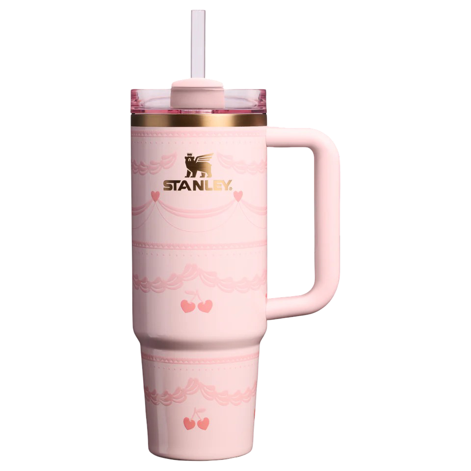 The Valentine’s Day Quencher H2.0 Flowstate Tumbler - 30oz (Pink Velvet Cake)