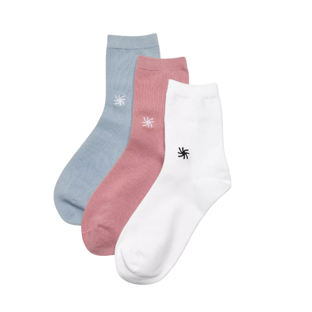 Cloudsteppers Crew Socks - 3 Pack (Pastel)