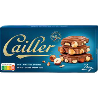 Cailler: Whole Hazelnuts Chocolate Bar - 200g