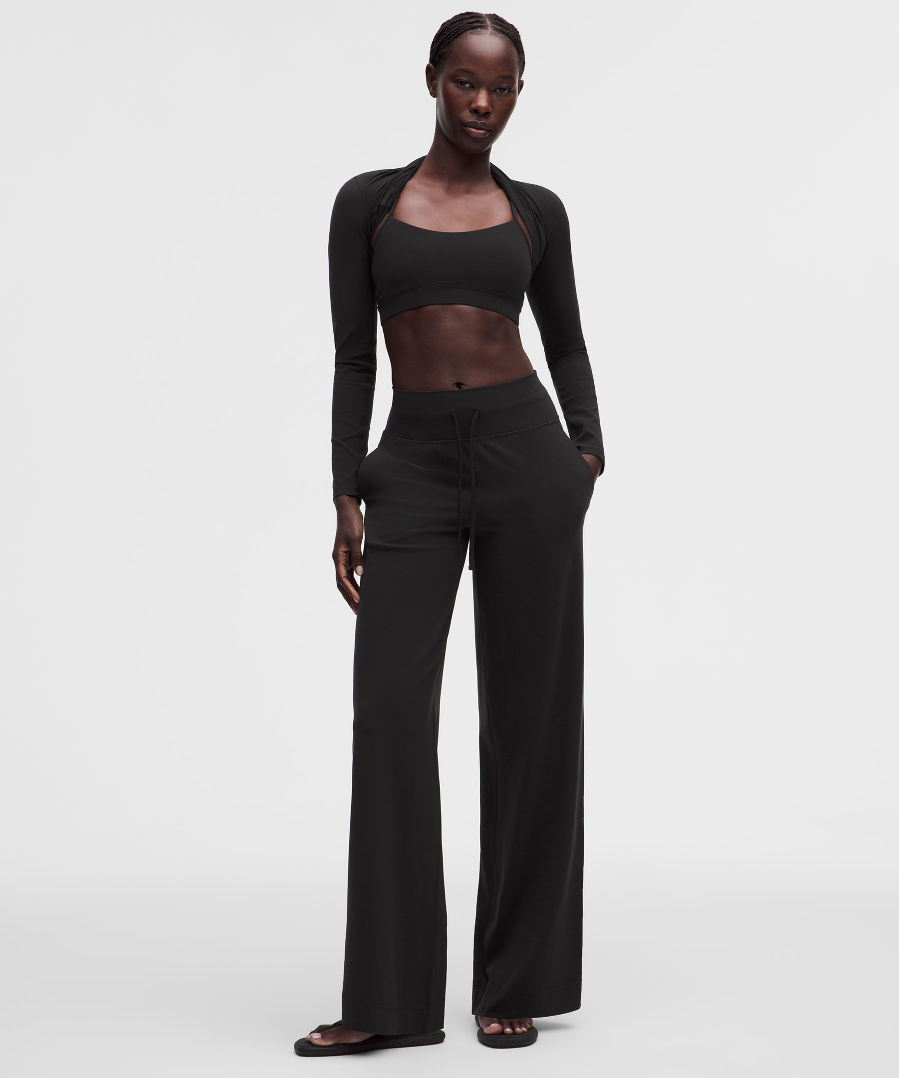 Women's Groove High-Rise Wide-Leg Pant Tall (Black)