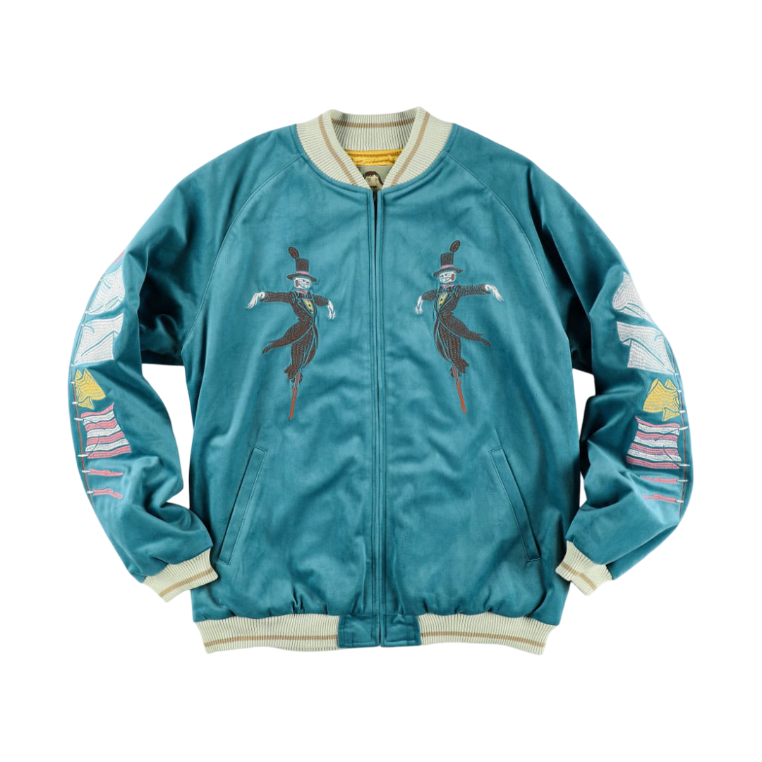 Howl's Moving Castle: Velvet Sukajan Howl's Castle Jacket (Sky Blue)