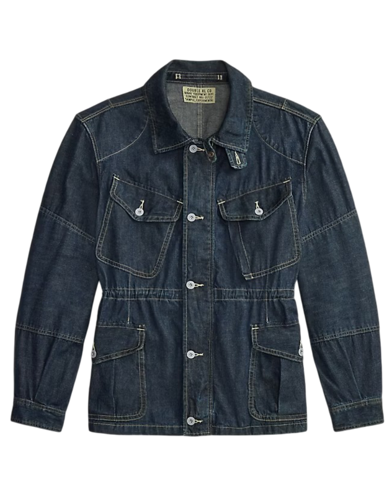 Indigo Denim Field Jacket (Medium Wash)