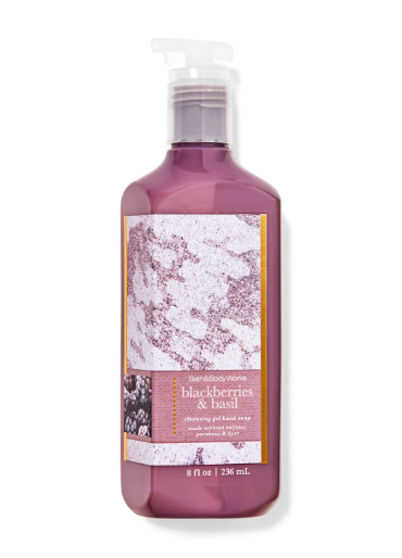 Cleansing Gel Hand Soap: Blackberries & Basil - 236ml