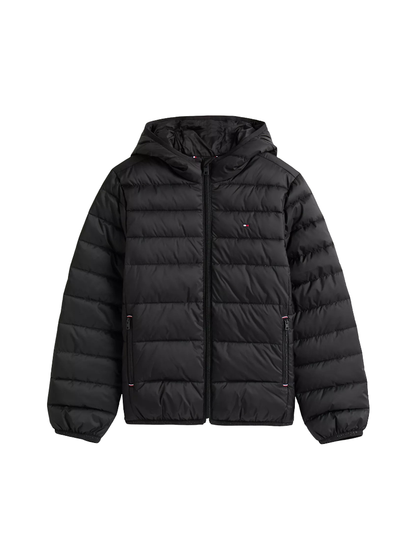 Kids' Water-Resistant Packable Jacket (Black)
