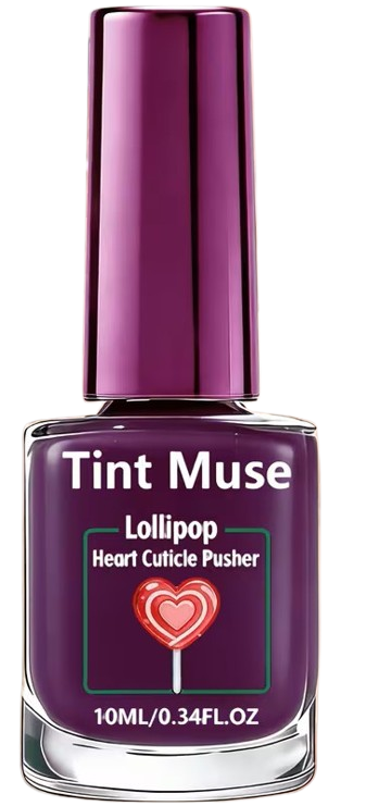 Tint Muse: Matte Frosted Nail Strengthener - 10ml (Plum Purple)