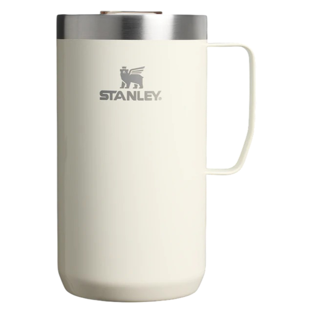 The Stay-Hot Camp Mug - 24oz (Cream Gloss)