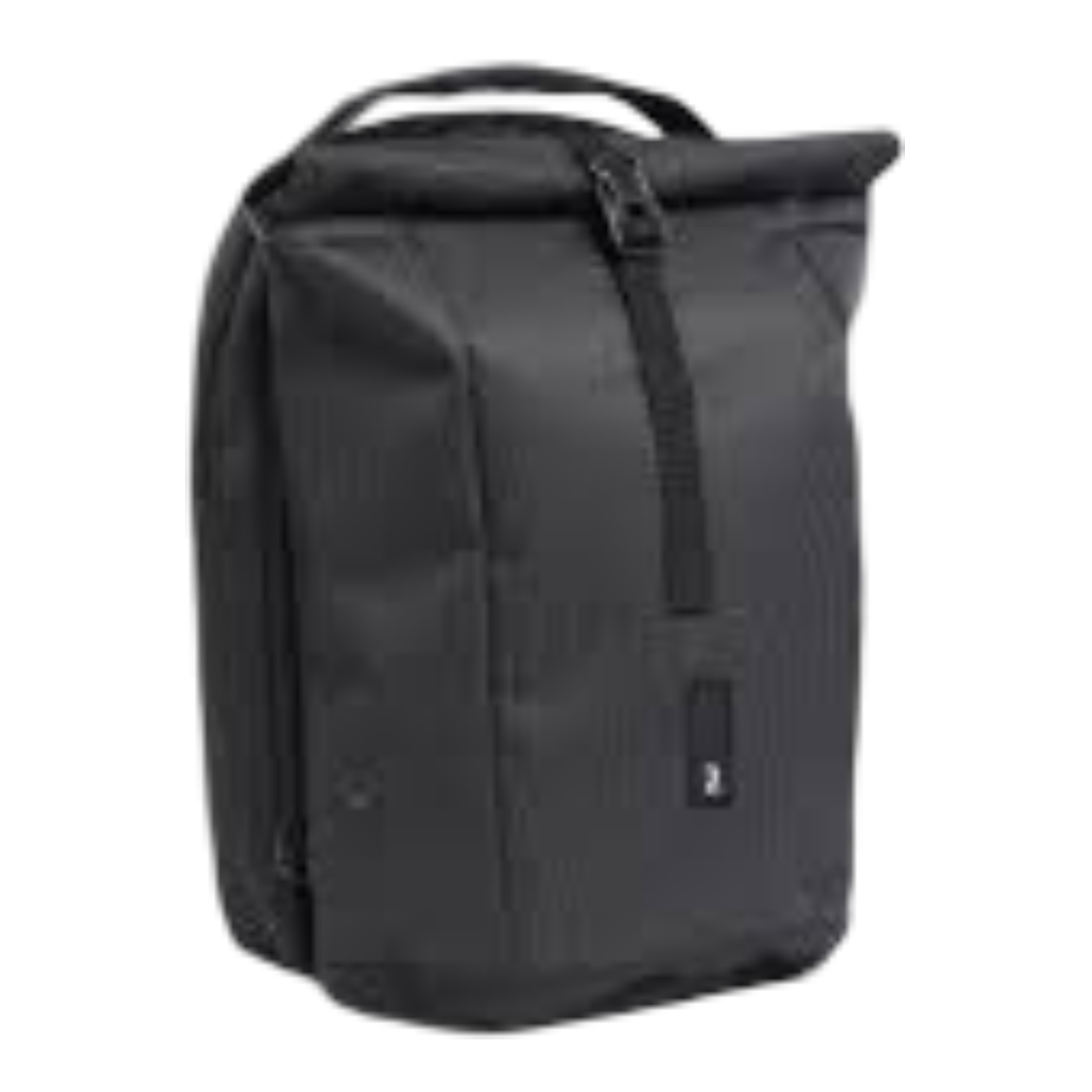 Decathlon: Cycling Double Pannier Rack Reflective Backpack - 27L (Smoked Black)