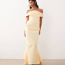 Women's: Bardot Structured Draped Maxi Dress (Buttermilk)