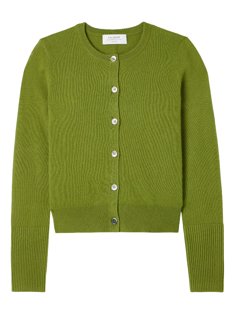 La Ligne: Cashmere Cardigan (Green)