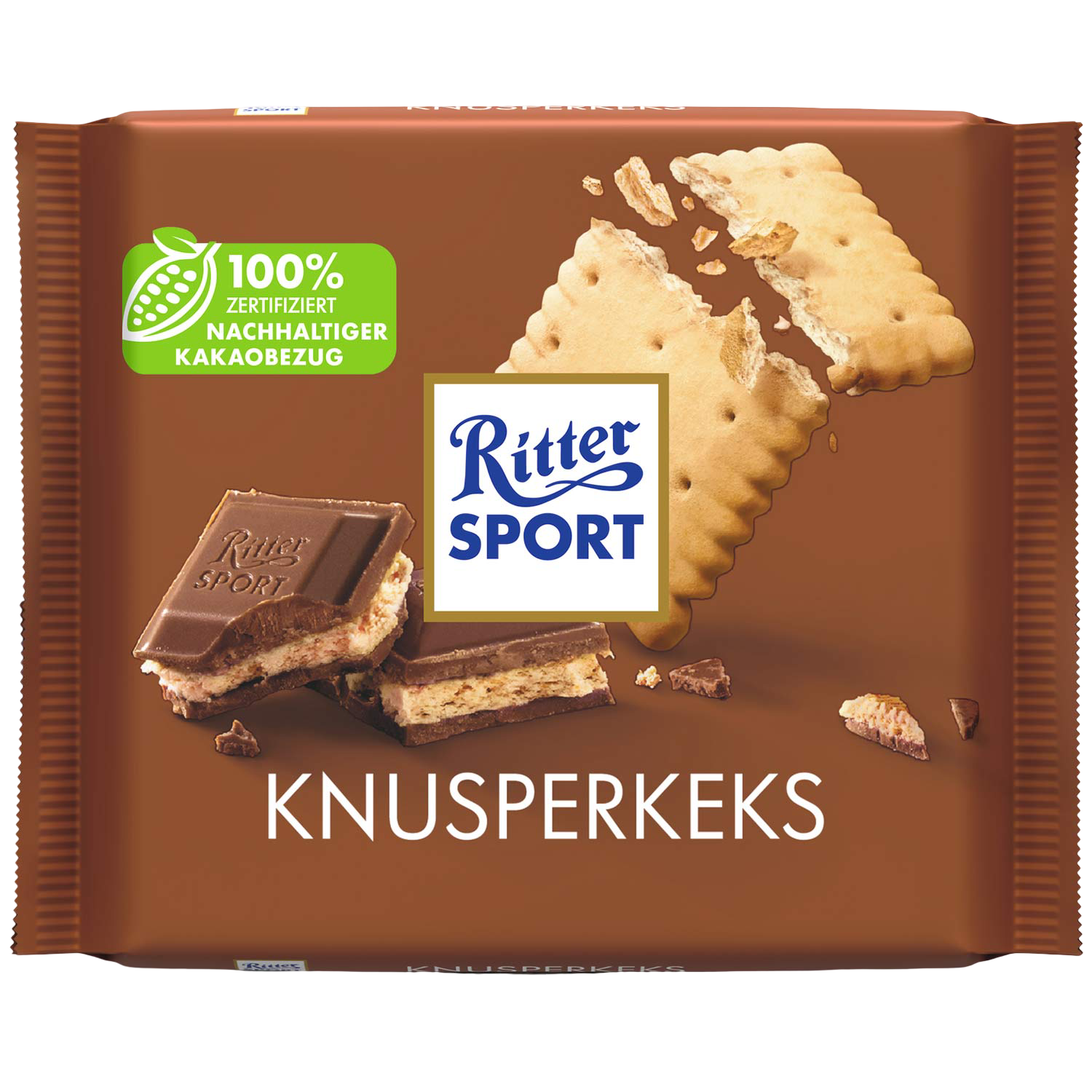 Ritter Sport: Milk Chocolate Crispy Biscuits - 100g