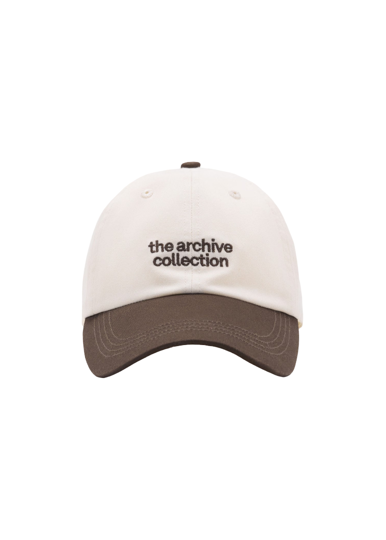 Cap With Embroidered Lettering (Brown)