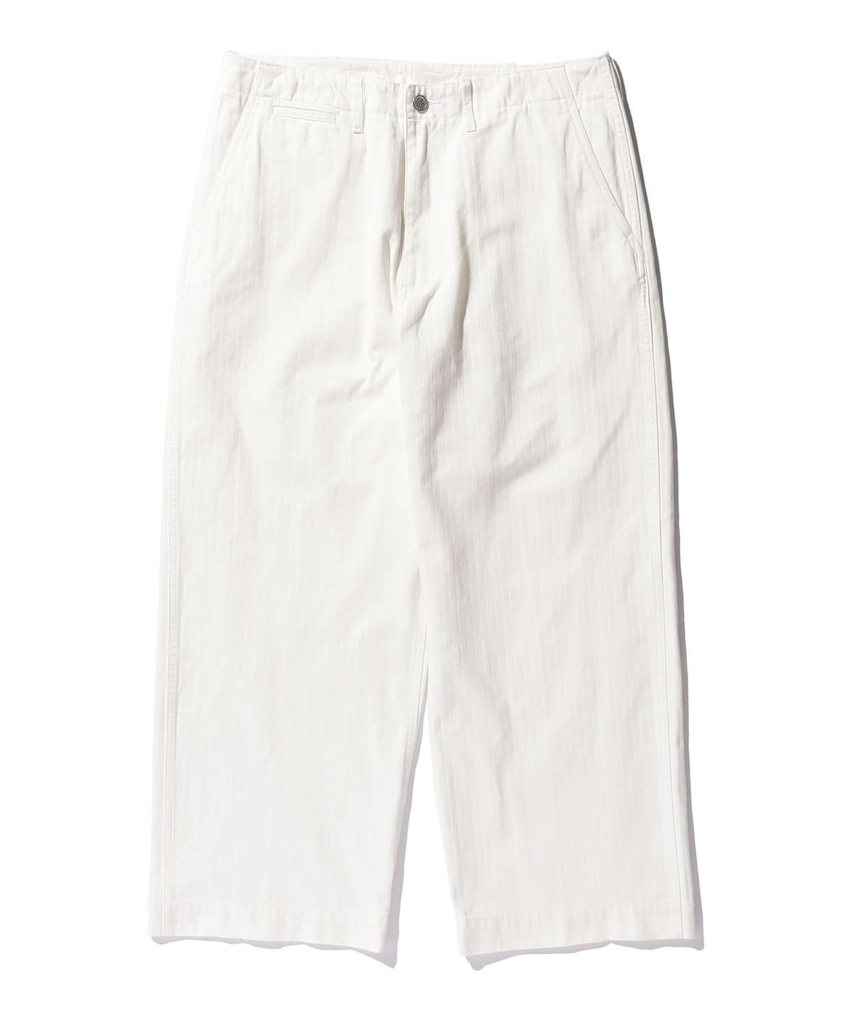 Beams Plus: MIL Trousers Herringbone (White)