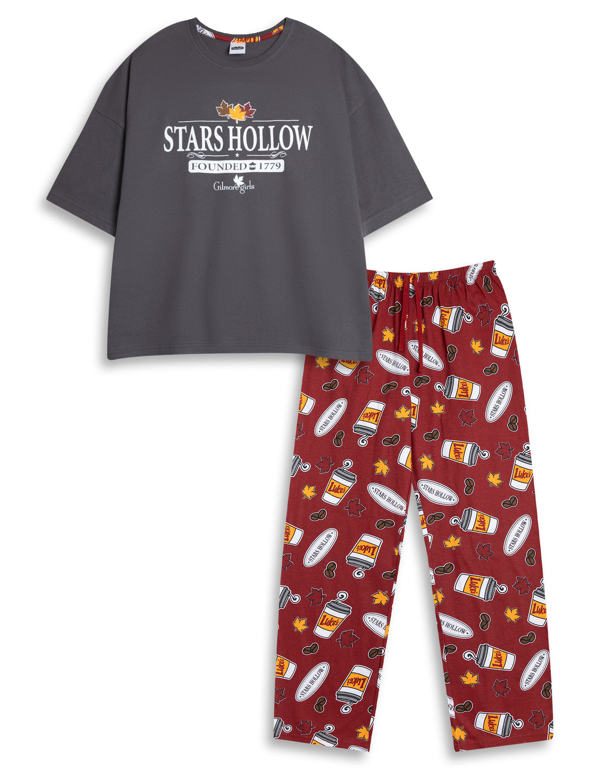 Vanilla Underground: Gilmore Girls Stars Hollow Adult Pyjama Set (Multicoloured)