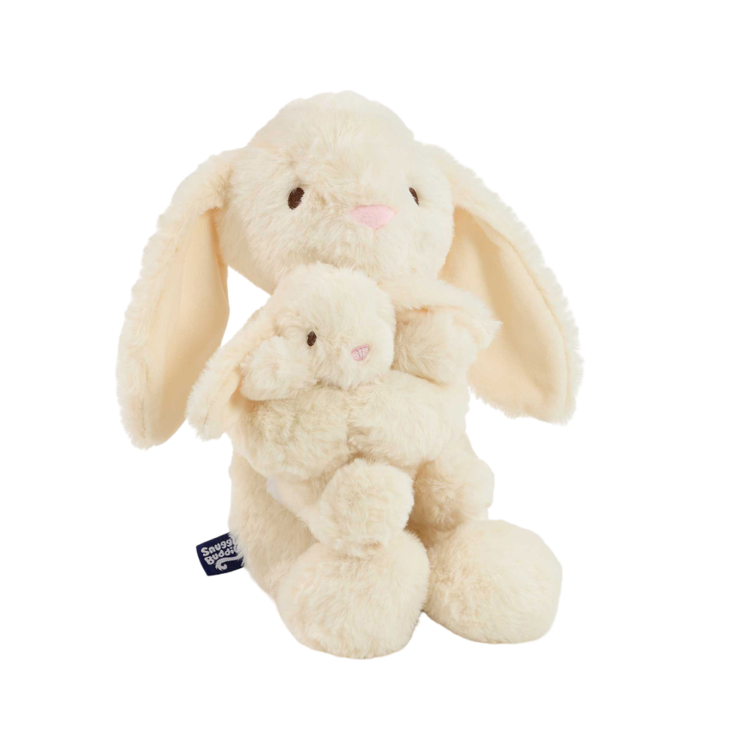 Snuggle Buddies: Brodie Bunny and Baby Bunny Soft Toy