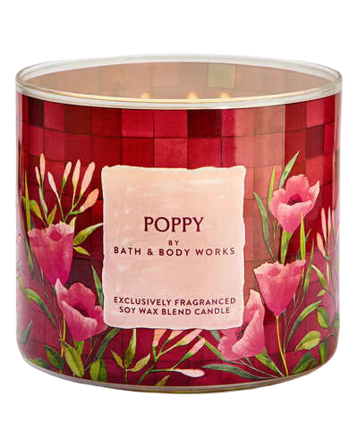 3-Wick Candle: Poppy - 411g